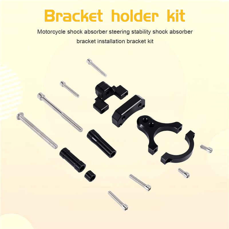 طقم حامل تثبيت ممتص الصدمات لت - مراجعة Steering Damper Stabilizer Kit Cnc وسعره
