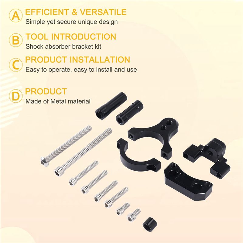 مجموعة تثبيت حامل ممتص الصدمات - مراجعة Steering Damper Stabilizer Kit Cnc وسعره